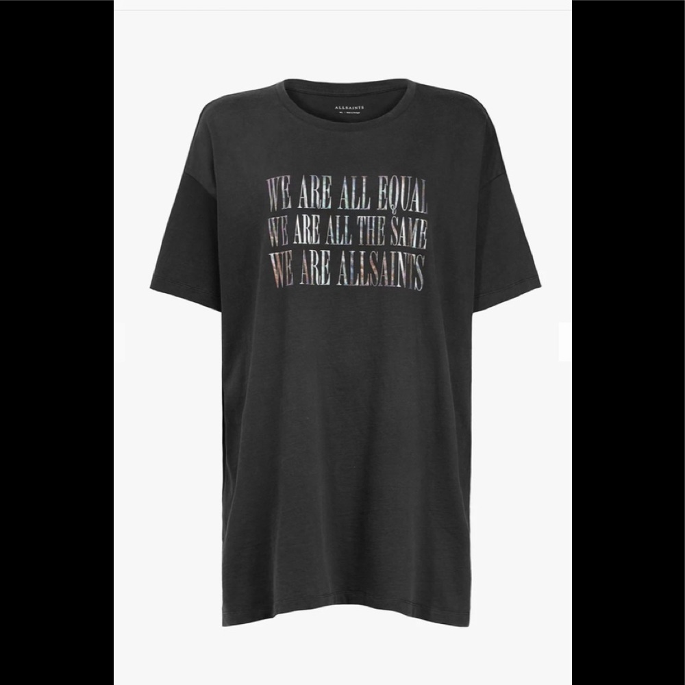 AllSaints We are all equal. We are All Saints t-shirt M/L